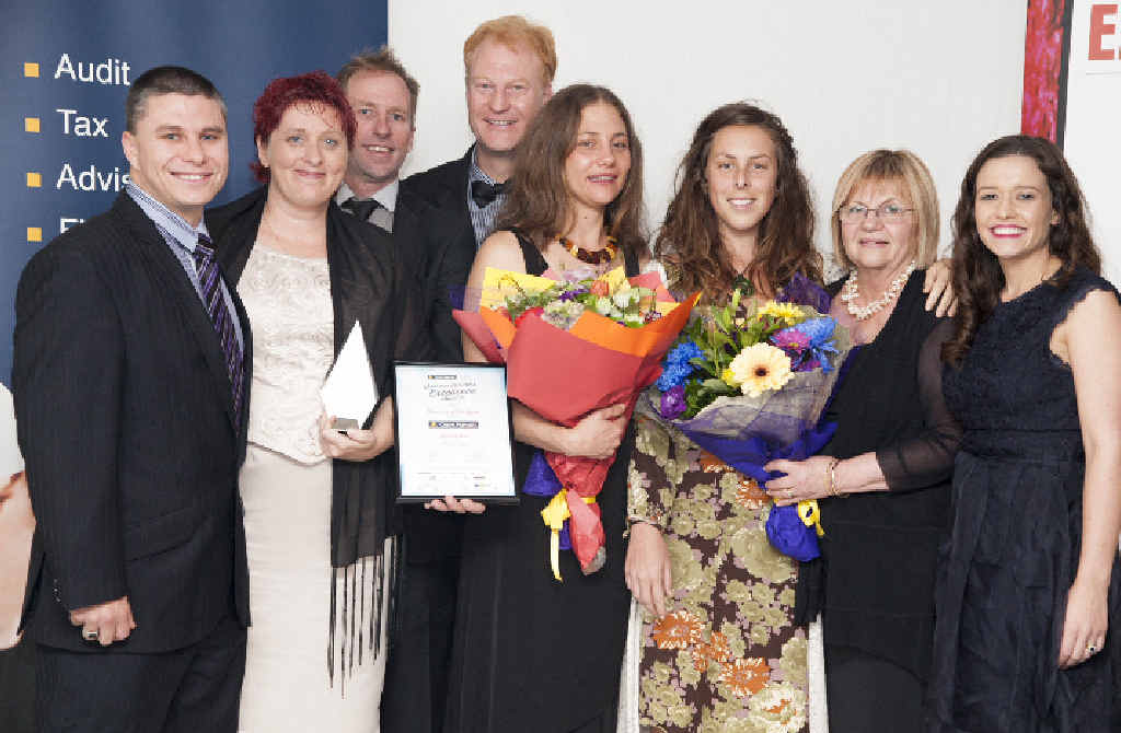 WINNING TEAM: Ecoteam wins Lismore’s Business of the Year Award. WINNING TEAM: Ecoteam wins Lismore’s Business of the Year Award.